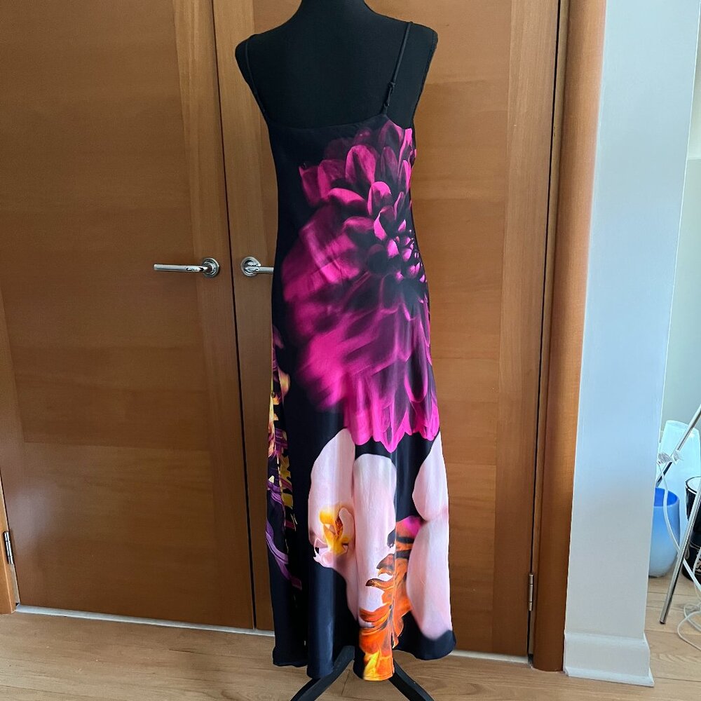 Farm Rio Floral Satin Slip Dress in Med NWT - Picture 5 of 9